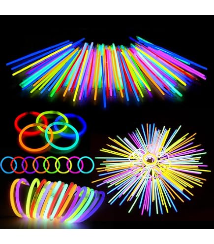 360 Pièces Kit Bâtons Lumineux + Accessoires - Bracelets, Lunettes, Colliers Fluo Pour Soirée, Halloween, Mariage