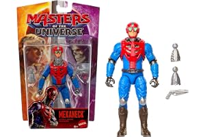 Masters of the Universe 2026-filmen Mekaneck actionfigur | 14 cm filminspirerad leksak med 14 rörliga leder, blastertillbehör och mänsklig periskopkaraktär, JKH94