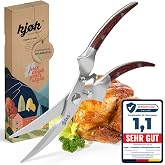 kj&oslash;k Stainless Steel and Wood Bird Scissors - Carving Scissors | Professional Carving Shears - Whether Chicken or Duck - Mult