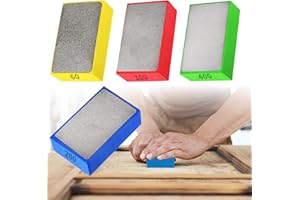 CARPLUSSTUDIO Polishing Pads - 4pcs Diamond Polishing Pads Hand Polishing Kit Glass Polishing Kit for Tile, Stone, Granite, Porcelain, Marble, Concrete Sanding Blocks 60# 100# 200# 400#