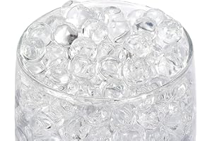 ZOWOKI Water Beads for Vases 6,000 Plus - 50 g Water Gel Jelly Balls Vase Filler - Beads for Floating Candles Making, Wedding Party, Decorative Home Accessories Plants and Craft (50g Clear)