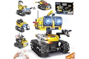 CUBIMANA Robot Building Toys for Kids - 5 in 1 Remote- & App-Controlled Robots Toy, RC Wall/Engineering/Mech Scorpion Building STEM Toys, Robot Toy Gifts for Kids Boys Girls Age 10+ (560 PCS)