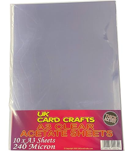 Feuilles Acétate A5 - Lot De 100 Feuilles 140 Microns | Transparent Pour OHP Et Travaux Manuels
