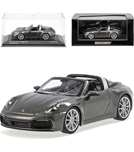 Porsche 911 992 4S Cabrio Targa Modellauto 1/87 Von Schuco – Mit Individuellem Wunschkennzeichen