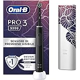 Oral-B Spazzolino Elettrico Ricaricabile Pro 3 3500N, Sensore di Pressione Luminoso, Batteria a Lunga Durata, 1 Testina, 1 Sp