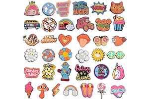 DABBOO Ciondoli Scarpe PVC Charm Croc Ornamenti per Scarpe in Cartone DIY Ciondolo per Scarpe Croc Accessori Charm Animato Gomma Decorazioni Shoe Charms per Scarpa per Bambini, Ragazzi, Ragazze, Adulti