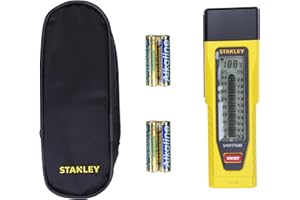STANLEY Nivel Láser Rojo Cubix, Alcance 12m, Precisión 0,6mm/m, Autonivelante, Líneas Cruzadas, Bloqueo Péndulo, Soporte Multiposición, Pilas y Bolsa - STHT77498-1