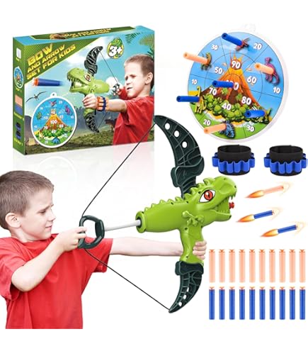 VATOS 2 Pack Zeemeermin Pijl en Boog Speelgoed - LED Licht - 4-in-1