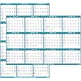 2025-2026 Dry Erase Calendar – Large Yearly Wall calendar, Jul 2025 – Jun 2026, 38.2'' x 25.2'', 2-Side Reversible Calendar 2025-2026, Vertical/Horizontal, Wall Calendar Dry Erase with Notes, Stickers