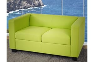 Mendler 2-osobowa sofa Loungessofa Lille ~ sztuczna skóra, jasnozielona