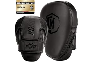 MADGON Kampsportskuddar med Högkvalitativ Vaddering för Optimal Stötdämpning, Hållbara Fokusmittsar för Kampsport, MMA, Kickboxning, Boxning – Slag- och Sparkmittsar med Perfekt Passform, 1 Par