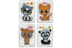 MIK FUNSHOPPING Knuddelige Hugsters Lot de 4 chauffe-mains