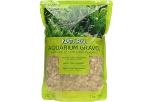 Marina Decorative Aquarium Gravel Natural Desert Pebble, 2 - 4 mm, 2 Kg, Beige