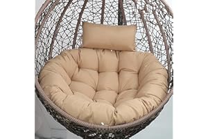 Awoyep Coussin de Siège pour Chaise Suspendue, Coussin de Chaise Suspendue Imperméable, Coussin pour Chaise Suspendue, Coussin de Chaise Suspendue D'extérieur, Confortable pour Coussin de Chaise Suspe