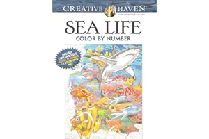 Creative Haven Sea Life Color by Number Coloring Book