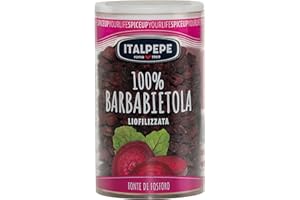 ITALPEPE ROMA 1969 Italpepe, Barbabietola Rossa Liofilizzata, Fonte di Fosforo, Ideale da Aggiungere su Gelati e Yogurt, Ottimi per Creare Frullati e Colazioni Sane, Senza Zuccheri Aggiunti