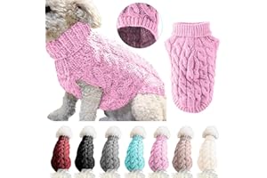 Petyoung Caldo maglioncino per cani, lavorato a maglia, adatto per i mesi invernali, veste cani di taglia piccola