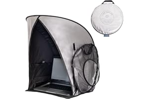 AG AESTHETIC GOODS New Laptop Sun Shade for Working Outside | Heat & Light Reflective Fabric | Reduces Glare Outdoors | Perfect Viewing Angle | Fits up to 17” Screens | Foldable & Portable Shield Cover