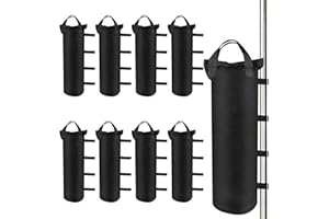 HOPTON 8 Stück Sandsäcke für Pavillon, 800D Oxford Pavillon Gewichte, 50×20 cm Sandsäcke zum Befüllen Beschweren, Sandsack Beschwerung für Pop-Up-Zelt Garten Regenschirm Vordach
