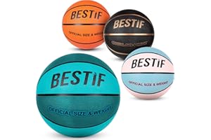 BESTIF Pallacanestro taglia 5/7 per bambini, adulti, palloni da basket NBA Training | Palline per interni ed esterni