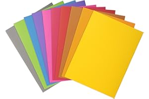 Exacompta - Réf. 210500E - Paquet de 50 chemises rigides ROCK''S 210 g/m2 aux couleurs vives - chemises certifiées PEFC™ - dimensions 24 x 32 cm pour format A4 - 10 couleurs assorties