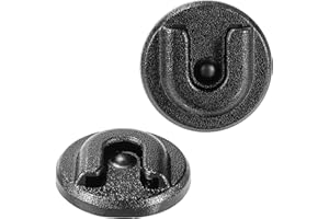 XIHIRCD 2pcs Cb Radio Mikrofonhalter, Mikrofonaufhänger Runder Knopf Mikrofonhalter Halterung mit selbstklebendem Amateurfunkzubehör für Alinco Anytone Bao-Feng