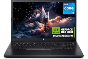 acer Nitro V15 ANV15-52 Gaming Laptop - Intel Core i5-13420H, 16GB, 512GB SSD, NVIDIA GeForce RTX 3050, 15.6" Full HD 165Hz, Windows 11, Black