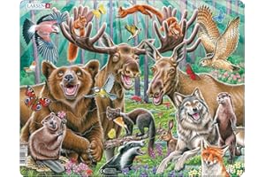 Larsen CZ2 Selfie della foresta felice, Puzzle Incorniciato con 42 pezzi