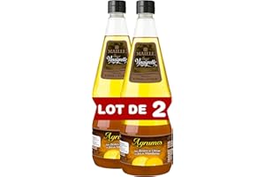 Maille Sauce Vinaigrette Agrumes, Vinaigre de Vin Blanc, Jus de Citron, Mandarine et Zeste de Citron 1L - Lot de 2