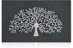 AOAOPQ Door Mats Inside Non-slip Outdoor Mat with Non-slip Rubber Backing for Entryway Hallway Kitchen Easy to Clean (45x70, Tree&Black)