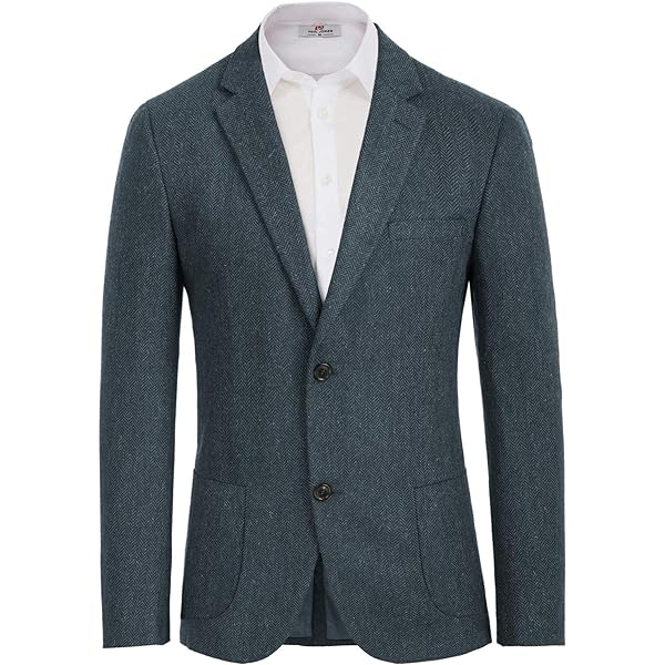 PJ PAUL JONES Veste Homme Coupe Droite Blazer 2 Boutons - Costume Affaires Élégant