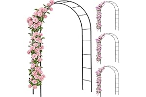 Gardebruk 4X Arco per Rampicanti 240x140x37cm Metallo Traliccio per Rose Pergolato Vite Decorazione Eventi Palloncini