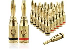 DNDGDLUA Connettore a Banana da 4 mm per Altoparlante Con Cacciavite - Set di 10