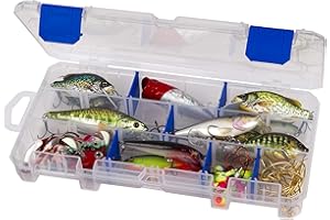 Flambeau Outdoors 3003 Tuff Tainer, Fishing Tackle Tray Box, Includes [9] Zerust Dividers, 18 Compartments