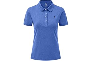 YSENTO Womens Short Sleeve Polo Lady-fit Shirt Premium Sports Golf Polo T-Shirts