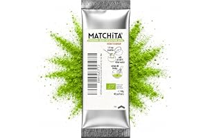 MATCHITA organisk ceremoniell japanskt Matcha grönt tepulver – Refill Pack (40 g) – Rik och krämig smak: Perfekt för varma oc