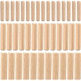 90 Pieces Assorted Wood Dowels, Slotted Taper Pegs M6 M8 M10 for Milling, Crafts, DIY, Woodworking