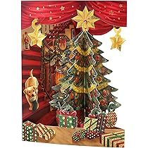SANTORO Swing Card, 3D Pop Up Greeting Card - Snowmen - Christmas Holiday, Ski, Snow, Winter Holiday, Snowboarding | For Kids, Family, Birthday, Festive, New Year, Christmas