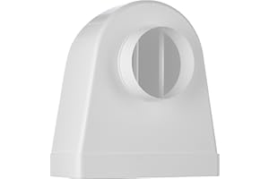 STEINBERG14 Diameter 100 mm - 220 x 90 mm Diverter Piece 90° Channel Square on Round Pipe/Channel Connector