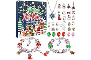 ZOOI Adventskalender Mädchen, Adventskalender Schmuck Adventskalender 2024 Kinder, Adventskalender Füllung, 24 Bastelset Weihnachten Geburtstagsgeschenk Weihnachtsgeschenke Adventskalender für Frauen