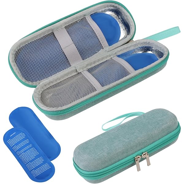 Custodia Termica Per Insulina - Porta Penne E Farmaci | Isolante, Impermeabile | 20x7x5 Cm, Nero - Foto 12