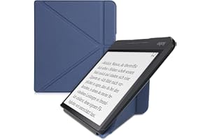 kwmobile Étui Compatible avec Kobo Forma Coque - Étui à Rabat magnétique Tablette eReader Similicuir - Bleu foncé