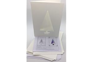 Iris Folding Card Pack Tree Tall C5 Size Makes 4 Cards DeeCraft