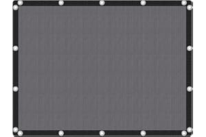 VICLLAX 90% Shade Fabric Sun Shade Cloth Privacy Screen with Reinforced Grommets for Outdoor Patio Garden Pergola Cover Canopy 6x8 FT, Dark Grey