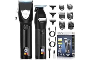 YiLFo Haarschneidemaschine Set Profi, Barttrimmer Herren, Bartschneider Herren Haarschneider, Rasierer Herren Elektrisch Barber Set, Akku Friseur Haartrimmer,Trimmer für Haar Bart und Körperbehaarung
