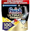 Finish Ultimate Infinity Shine Dishwasher Tablets Bulk, Scent : Lemon, Size : 100 Dishwasher tabs, For Ultimate Clean and Dia