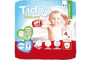 Tidoo Pantalones desechables para entrenamiento de bebé, talla 4