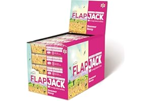 BRYNMOR FLAPJACK Brynmor Summer Berry Flapjack, 20 x 80g Individually Wrapped Bars, A Perfect Treat For Snack Time