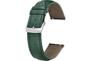 BINLUN Bracelet de Montre en Cuir Multicolore Remplacement Bracelets Montres à Dégagement Rapide pour Homme Femme Mode Watch Strap pour Montre Connectées 12mm 14mm 16mm 18mm 19mm 20mm 21mm 22mm