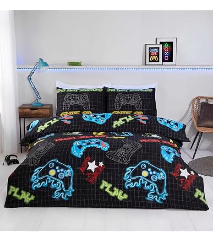 Copripiumino Singolo Playstation - Licenza Ufficiale, Double Face Blu, Per Fan Dei Videogiochi - Foto 12